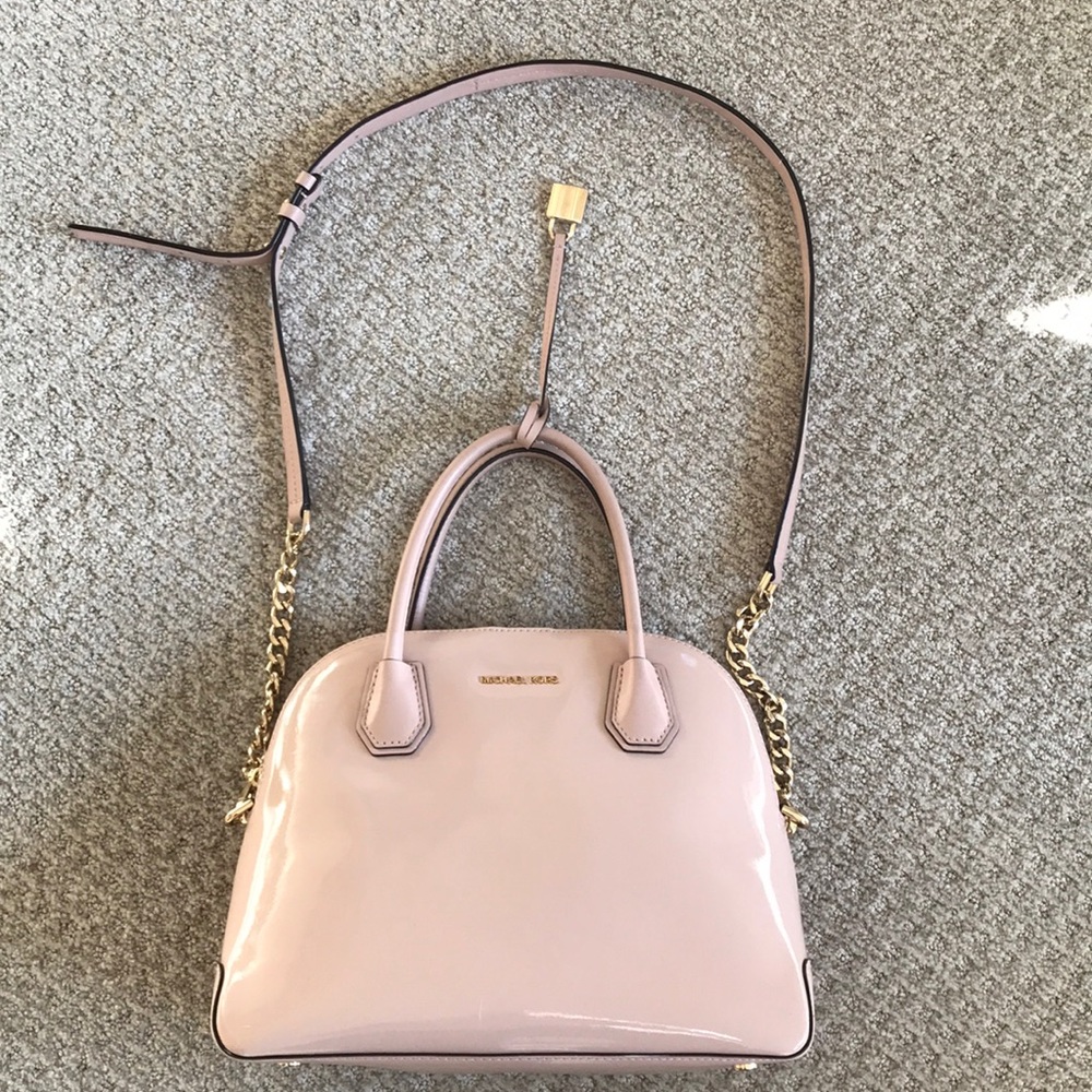 Michael Kors Nude Patten Leather Handbag